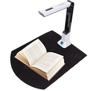 Scanner per Documenti USB, Scanner per Fotocamera per Documenti con Messa a Fuoco Automatica Scanner per Libri HD da 8 MP con Inclinazione Automatica OCR, Pieghevole e Portatile, per la Scansione D